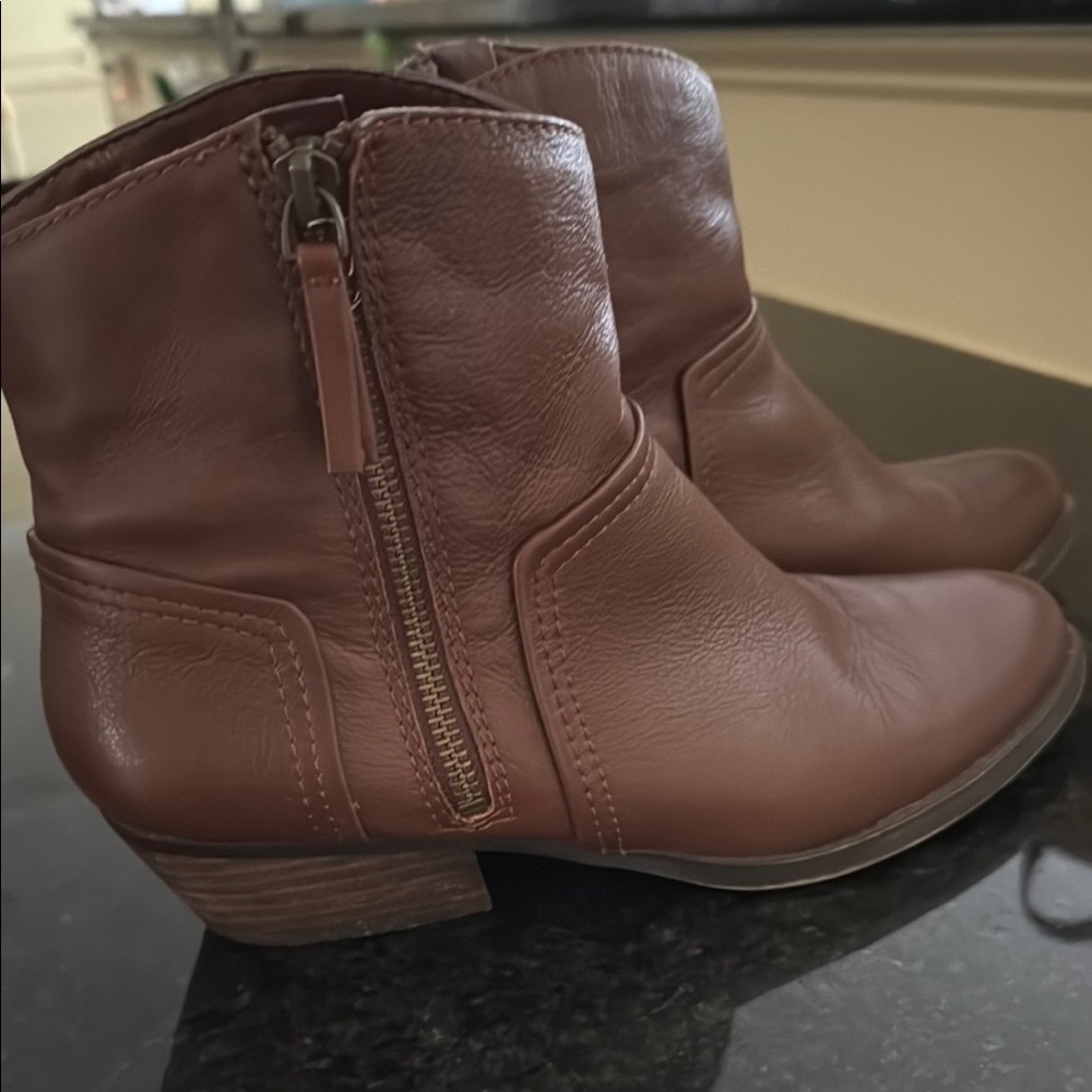 Nine West Brown Leather Vintage America Ankle Boots